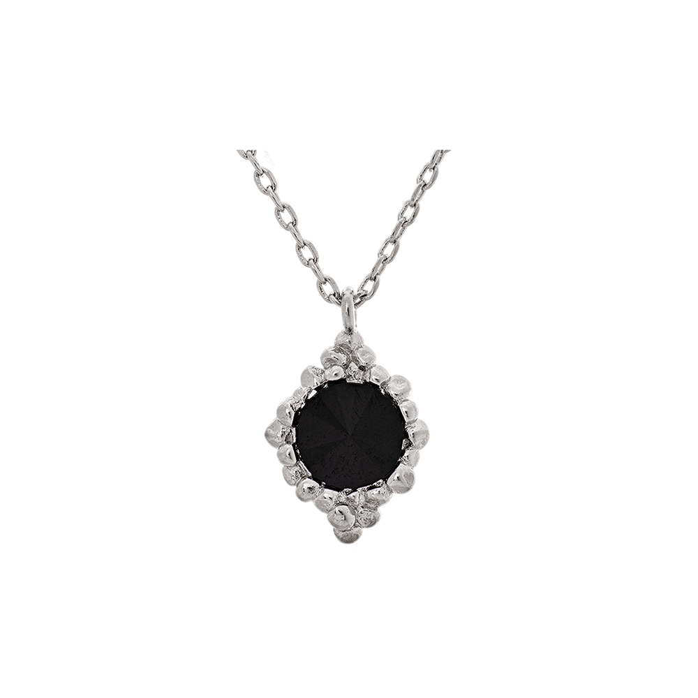 Miss Bonnie necklace - Jet (Silver)