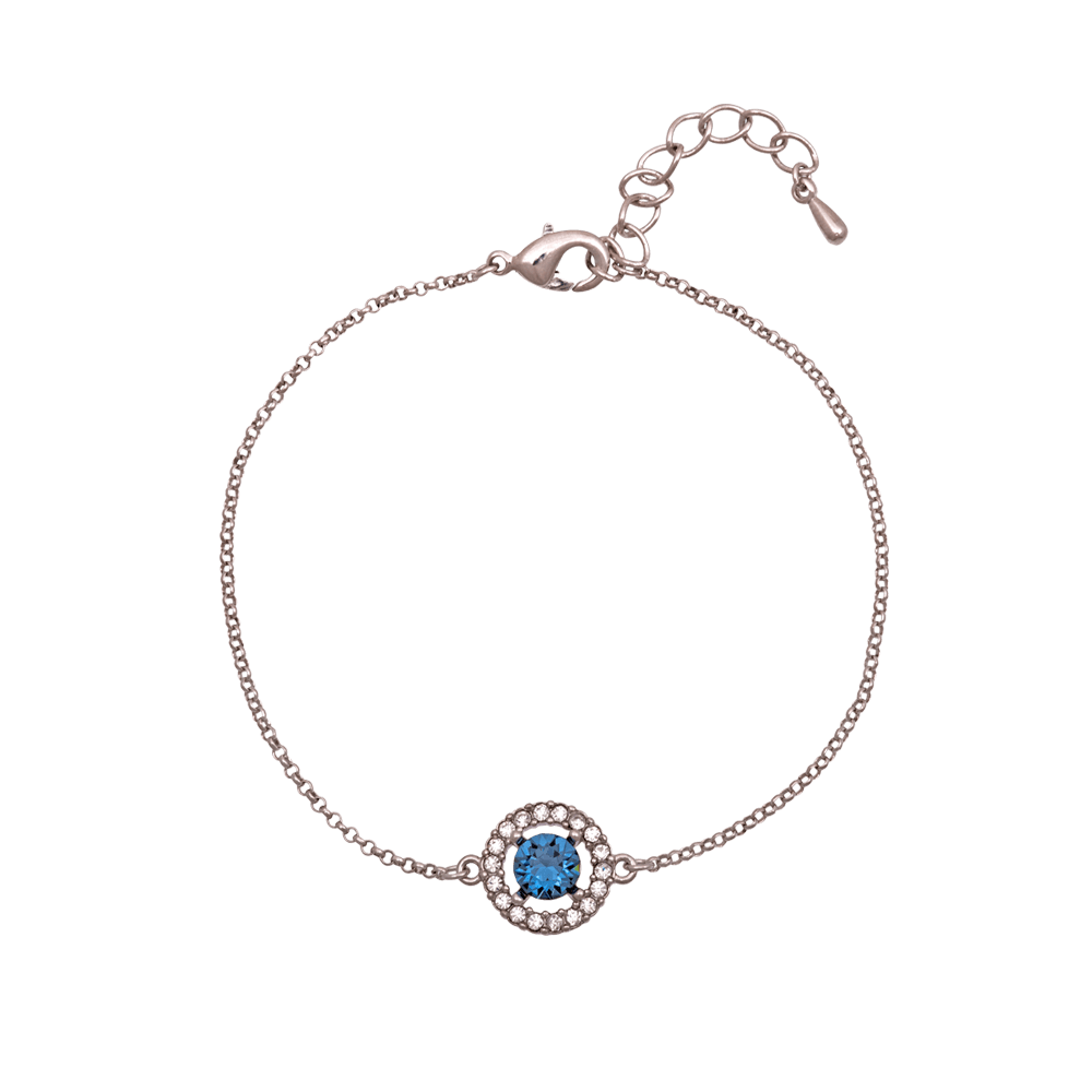 Miss Miranda bracelet - Denim blue (Silver)