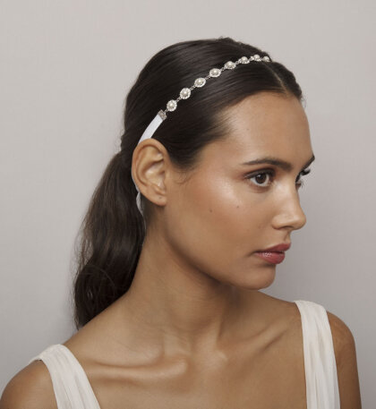 Miranda pearl hairband - Créme
