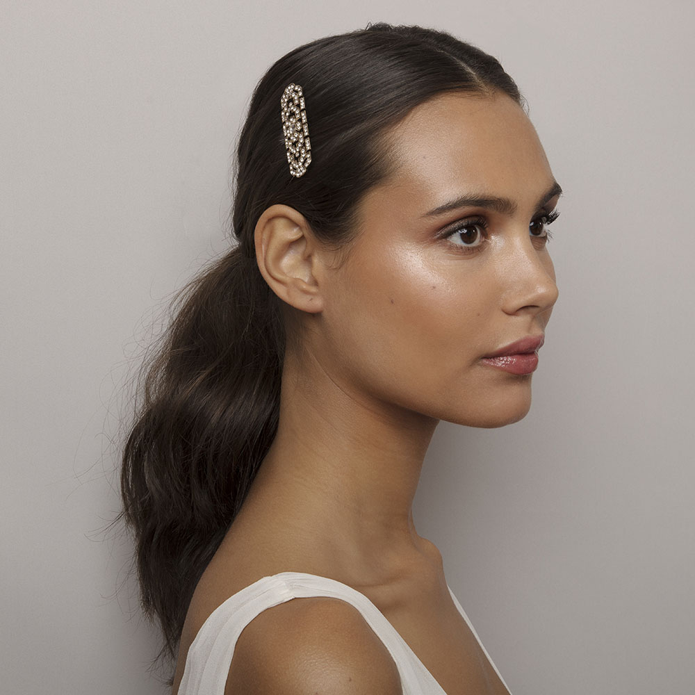 Ellinor comb - Crystal (Gold)