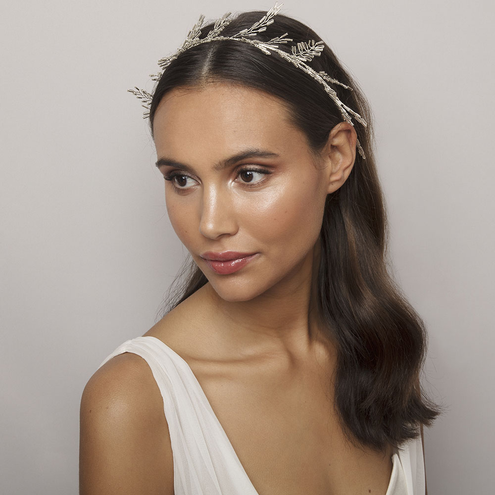 Esther hairpiece- Crystal (Silver)