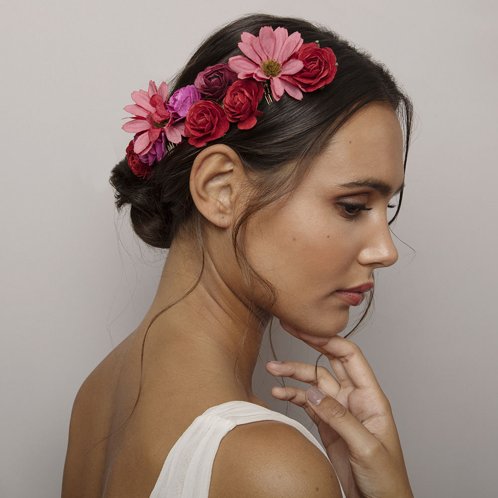 Rosie hairpiece- Scarlet