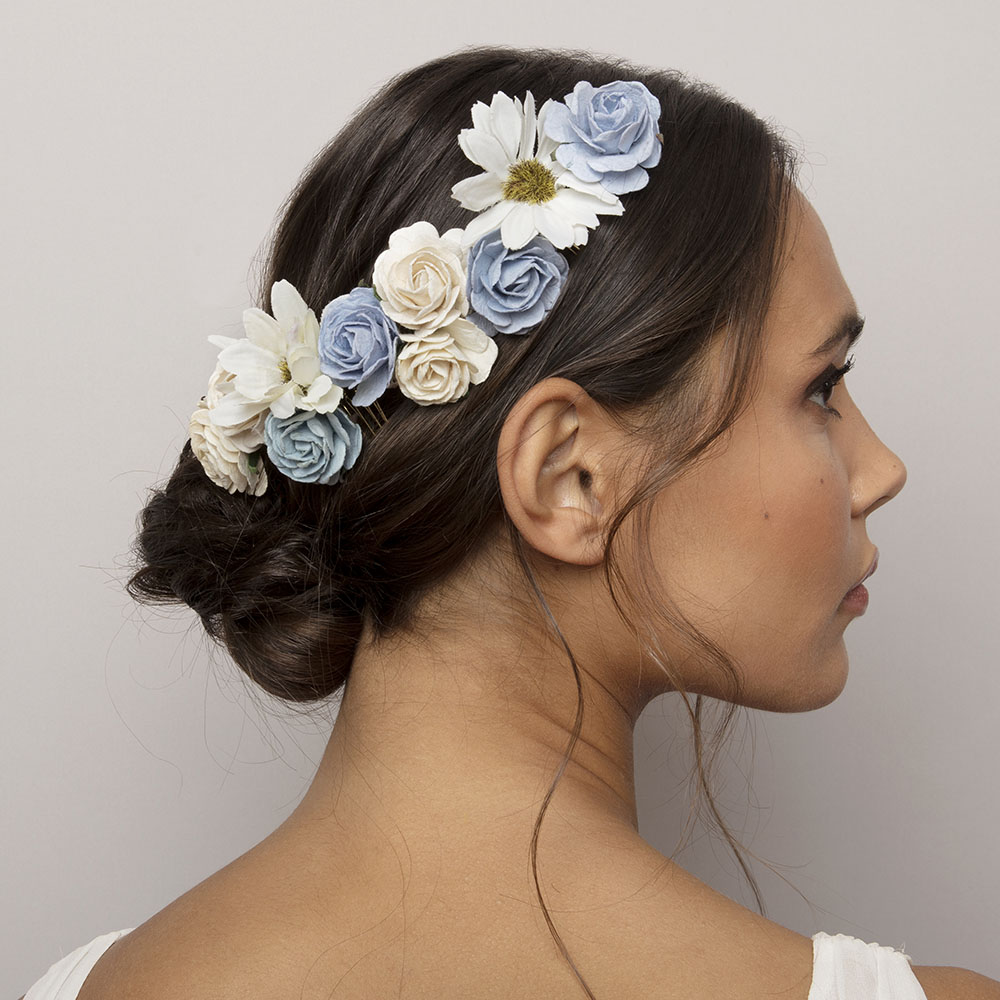 Rosie hairpiece- Light sapphire