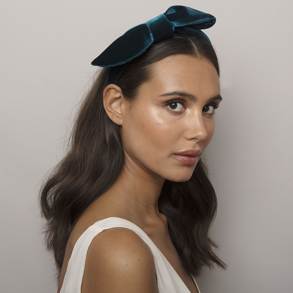Audrey hairpiece- Petrol