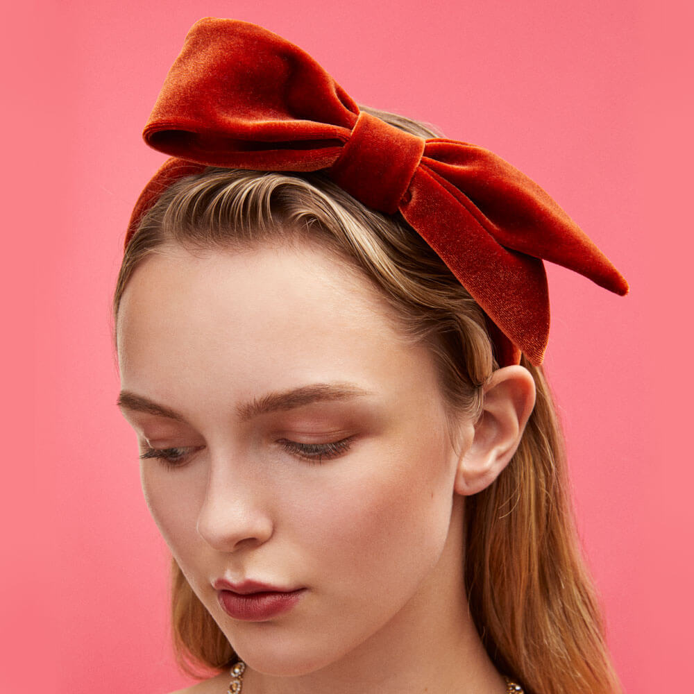 Audrey hairpiece- Rosewood