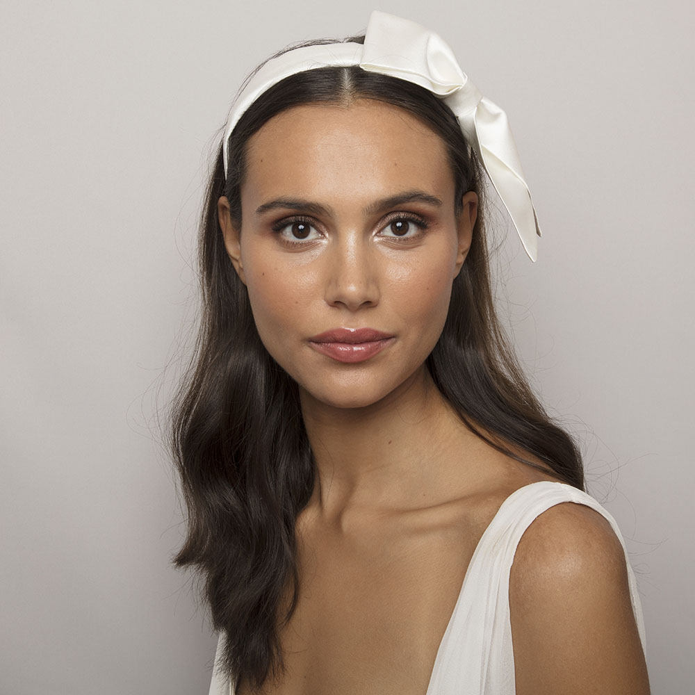 Audrey Silk hairpiece- Ivory silk