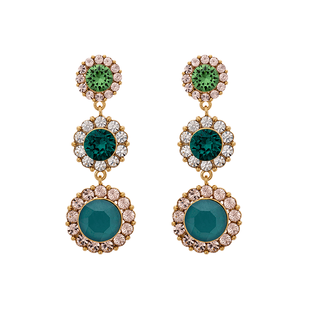 Sienna earrings - Royal green