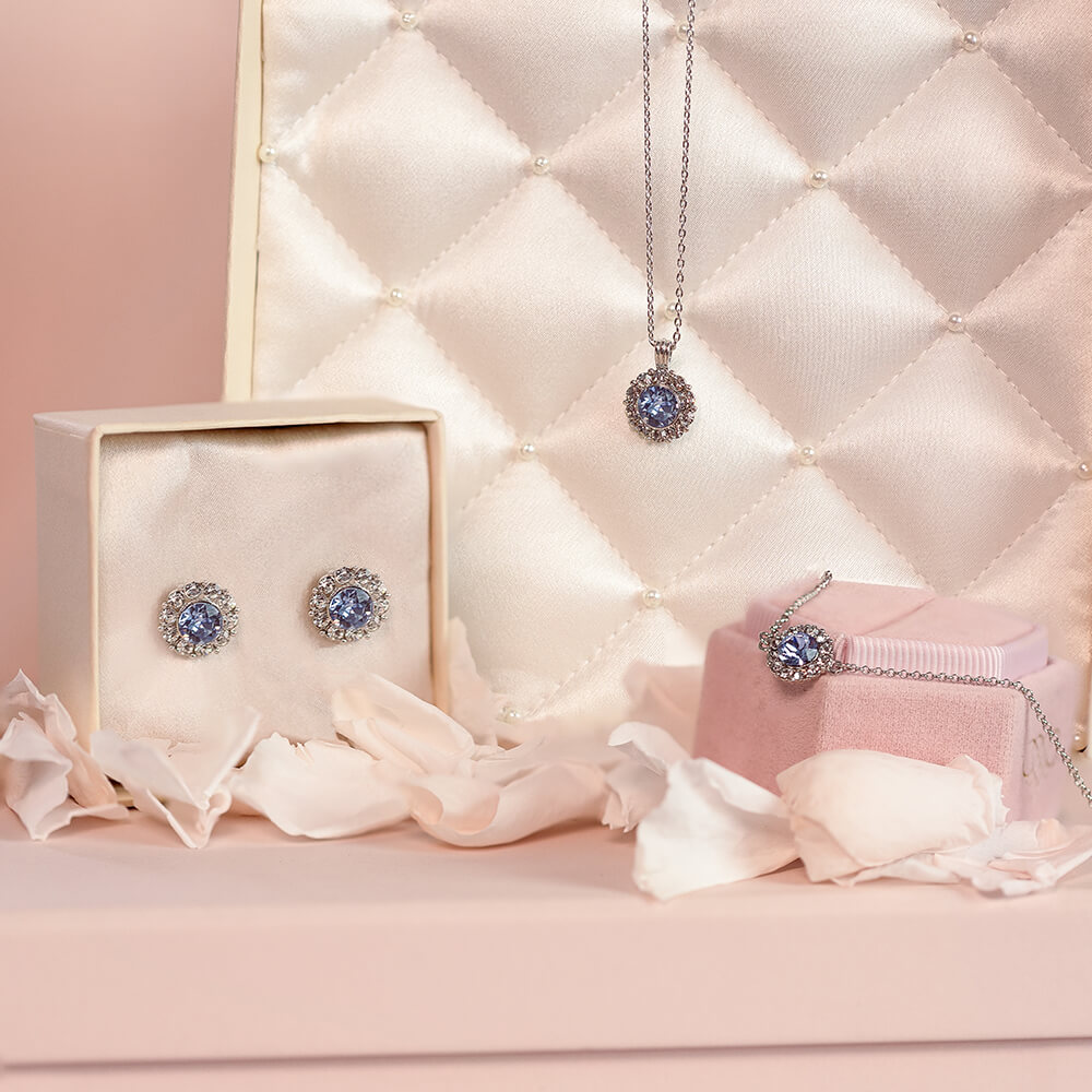 Miss Sofia Light Sapphire / silver 3 pcs SET