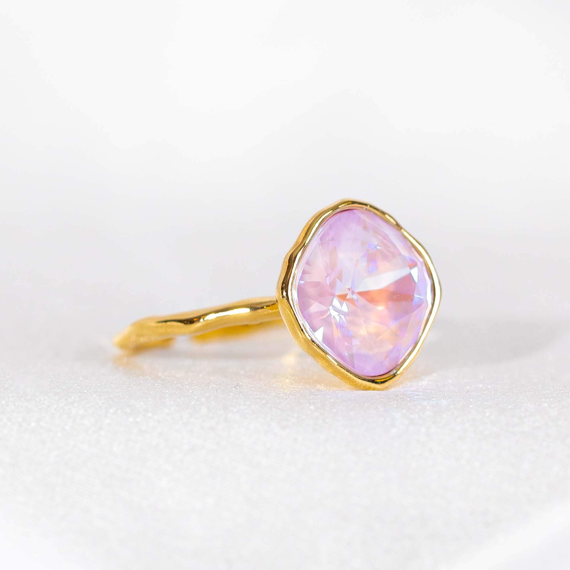 Lova square ring - Hortensia