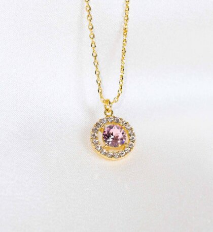 Miss Miranda necklace - Light rose