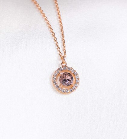 Miss Miranda necklace - Vintage rose (Rose gold)