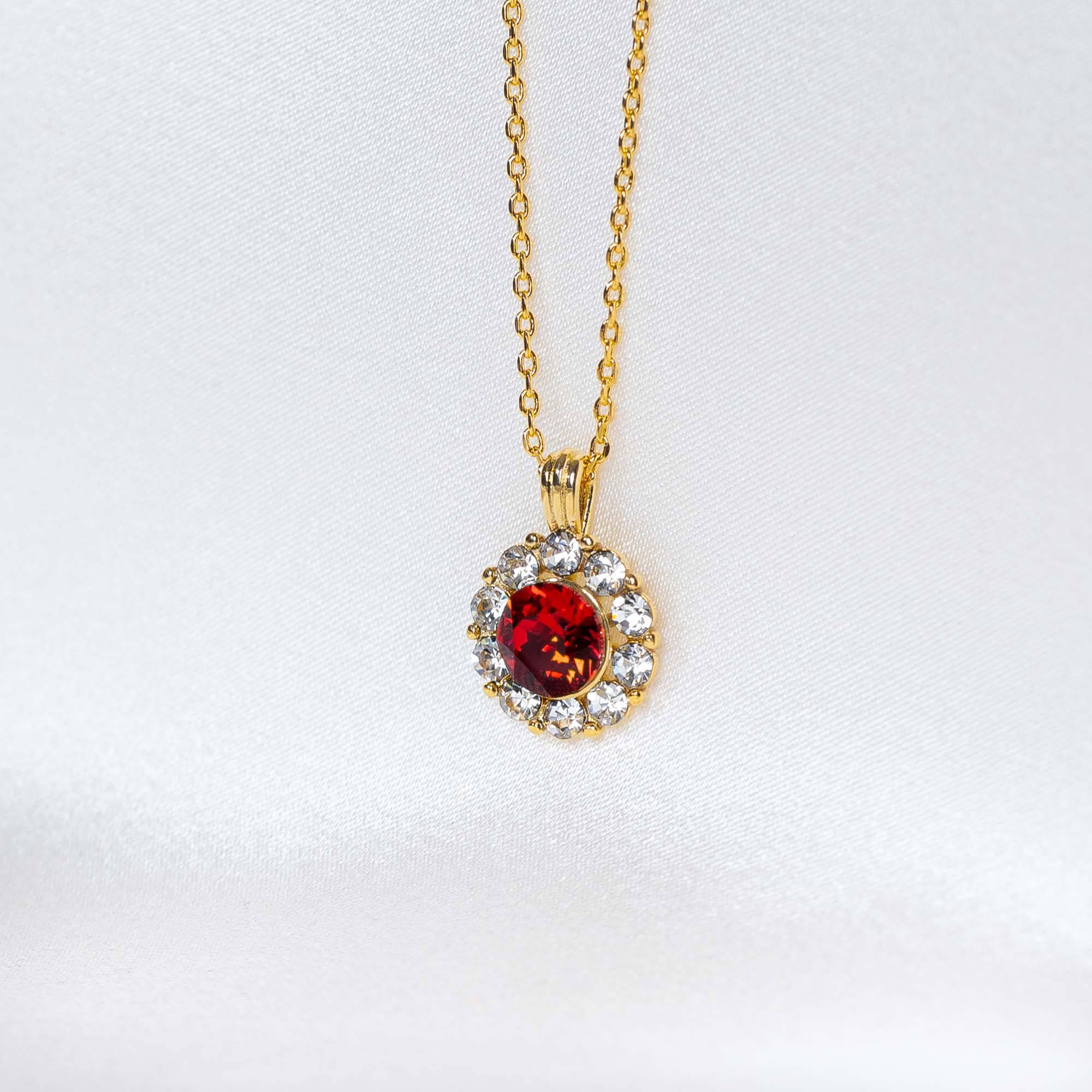 Sofia necklace - Scarlett red