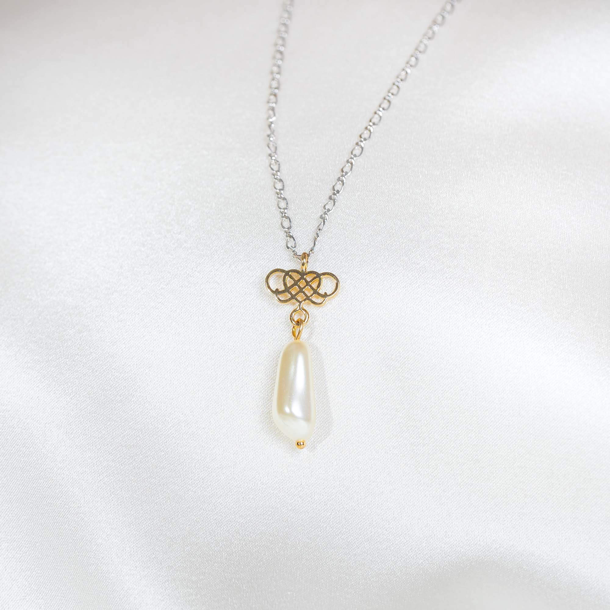 Signature pearl necklace - Ivory gold