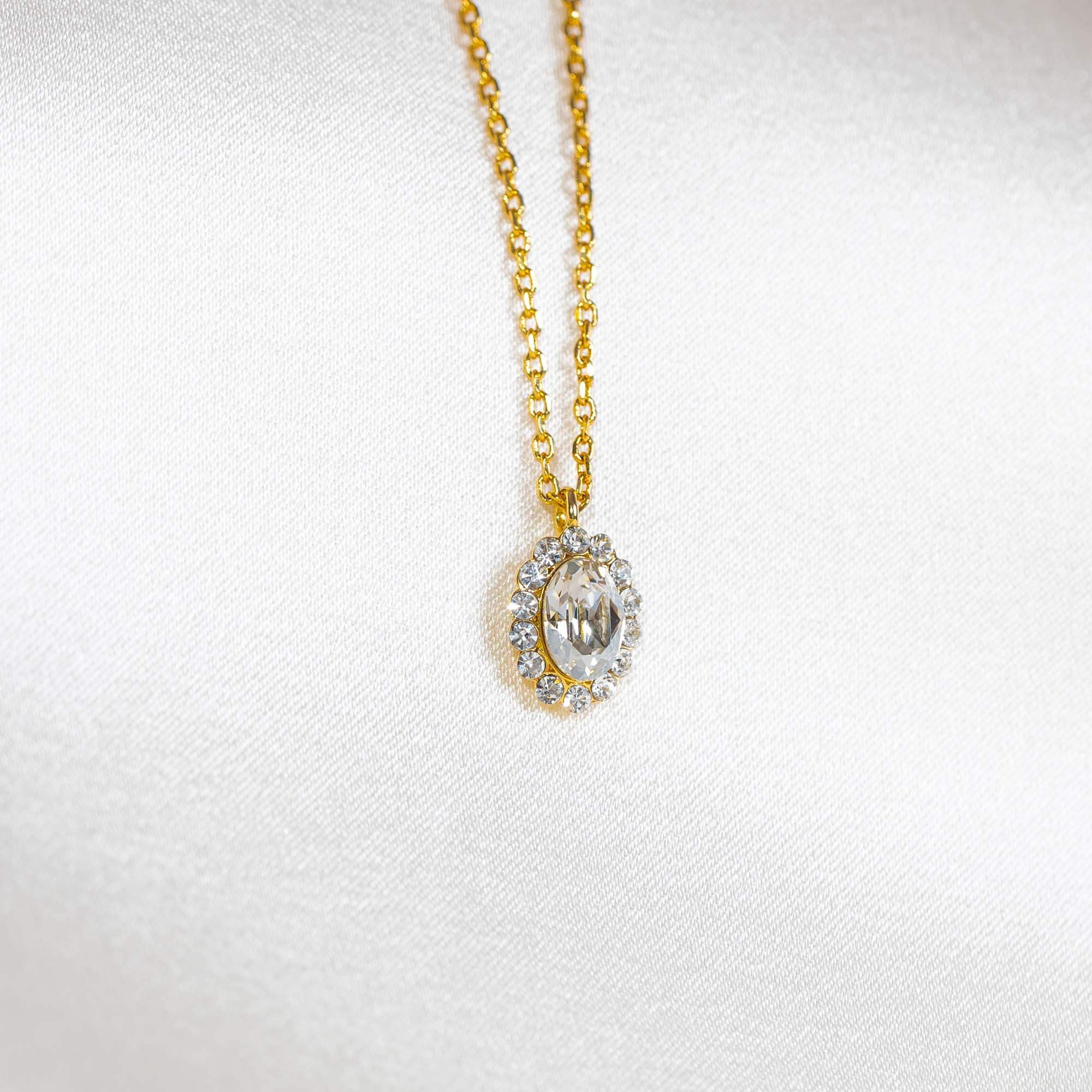 Petite Moon necklace - Silvershade (Gold)