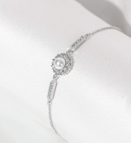 Miss Sofia Pearl bracelet - Créme