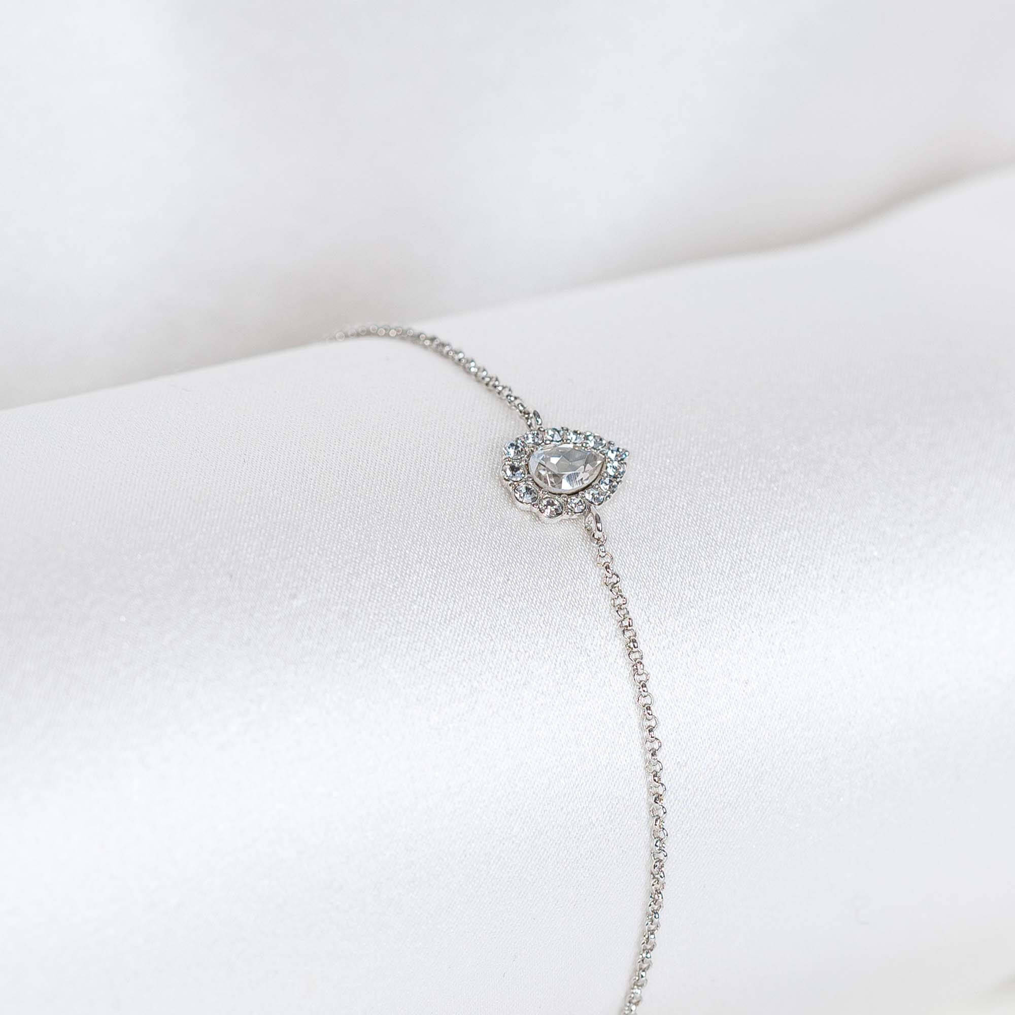 Amelie bracelet - Crystal (Silver)