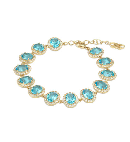 Petite Antoinette bow earrings - Crystal (Gold)