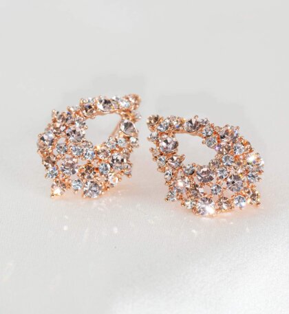 Alice earrings - Silk (Rose gold)