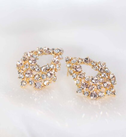 Alice earrings - Light silk