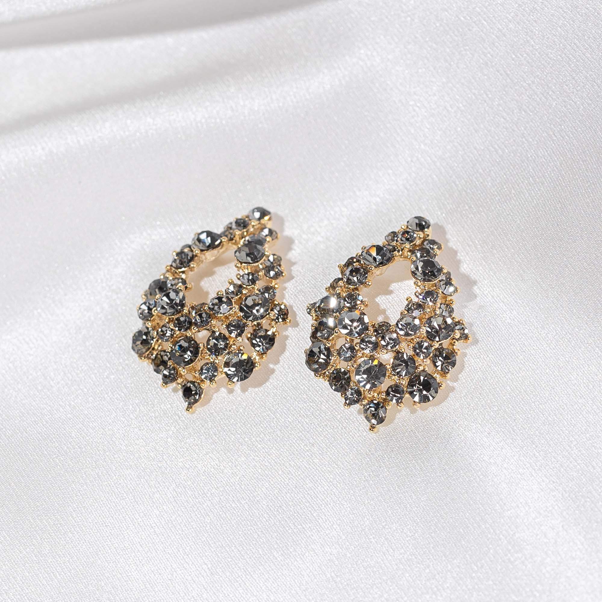 Alice earrings - Black diamond