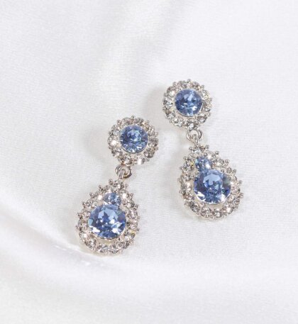 Sofia earrings - Light sapphire