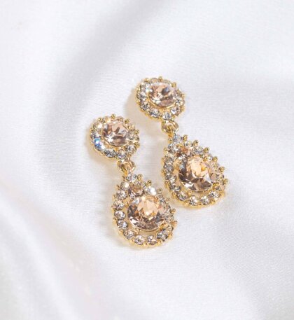 Sofia earrings - Light silk