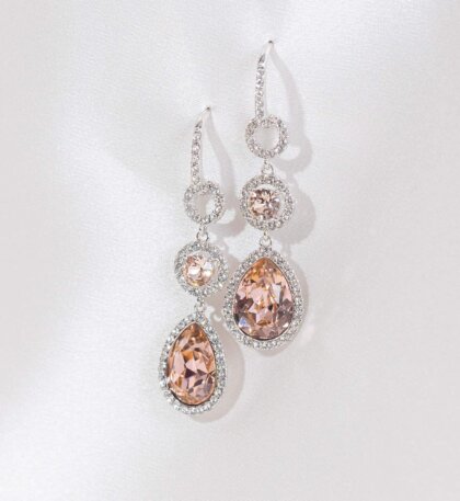Amy earrings - Vintage rose