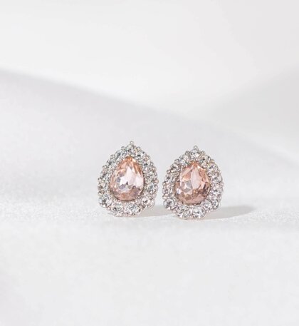 Amelie earrings - Vintage rose
