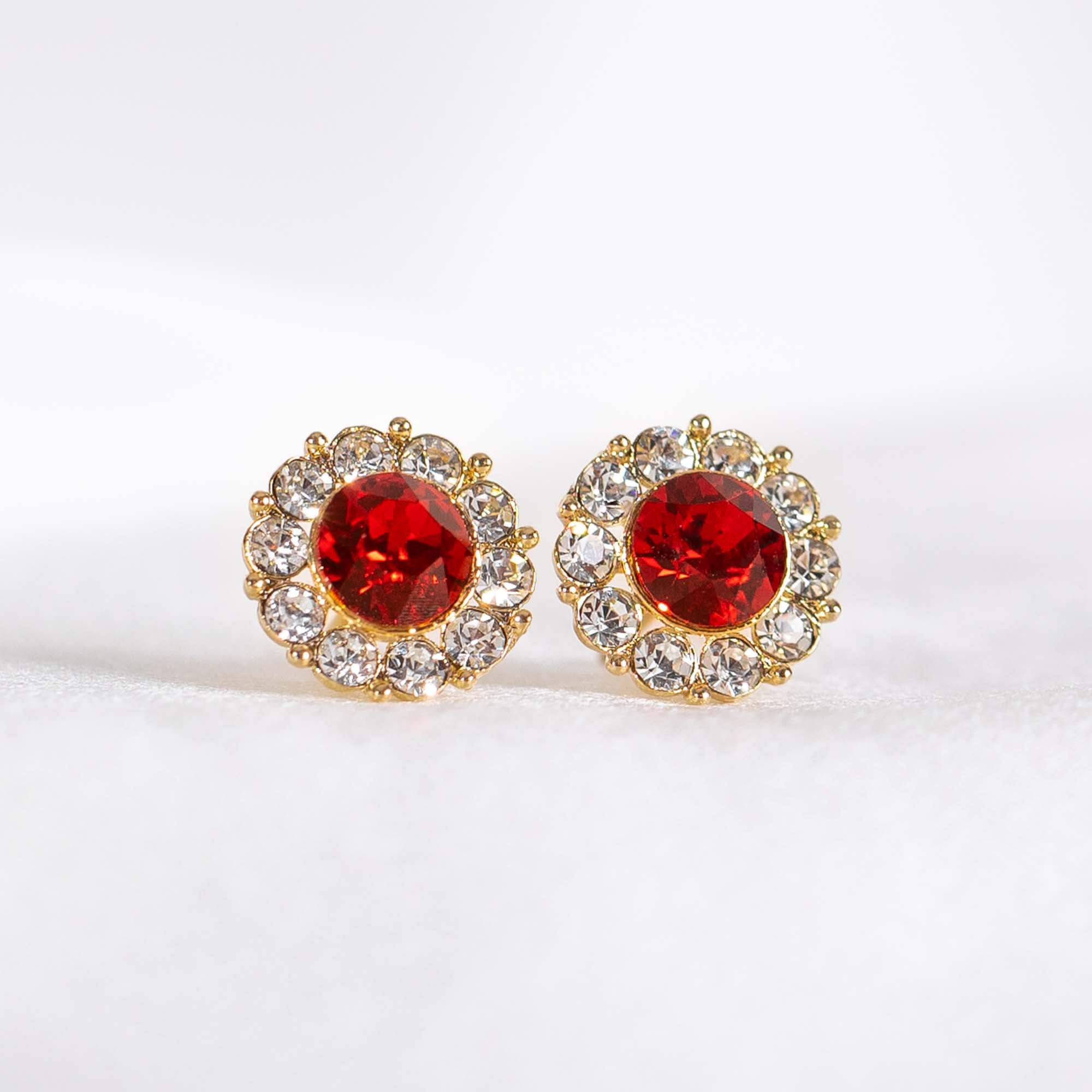 Miss Sofia earrings - Scarlett red