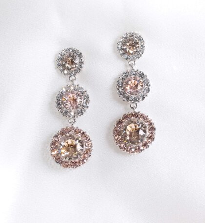 Sienna earrings - Light silk