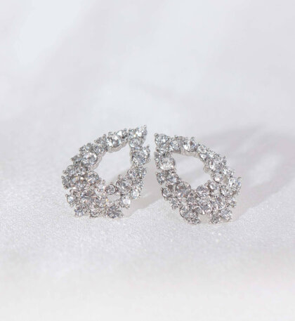 Petite Alice earrings - Crystal