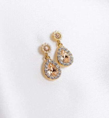 Petite Amy earrings - Light silk