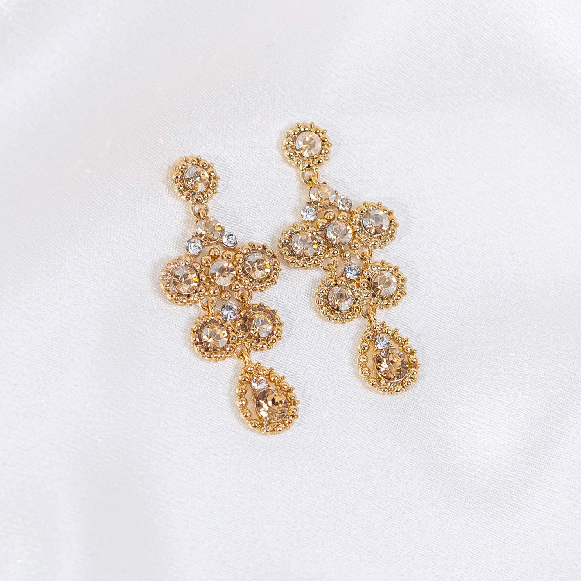 Petite Kate earrings - Golden shadow