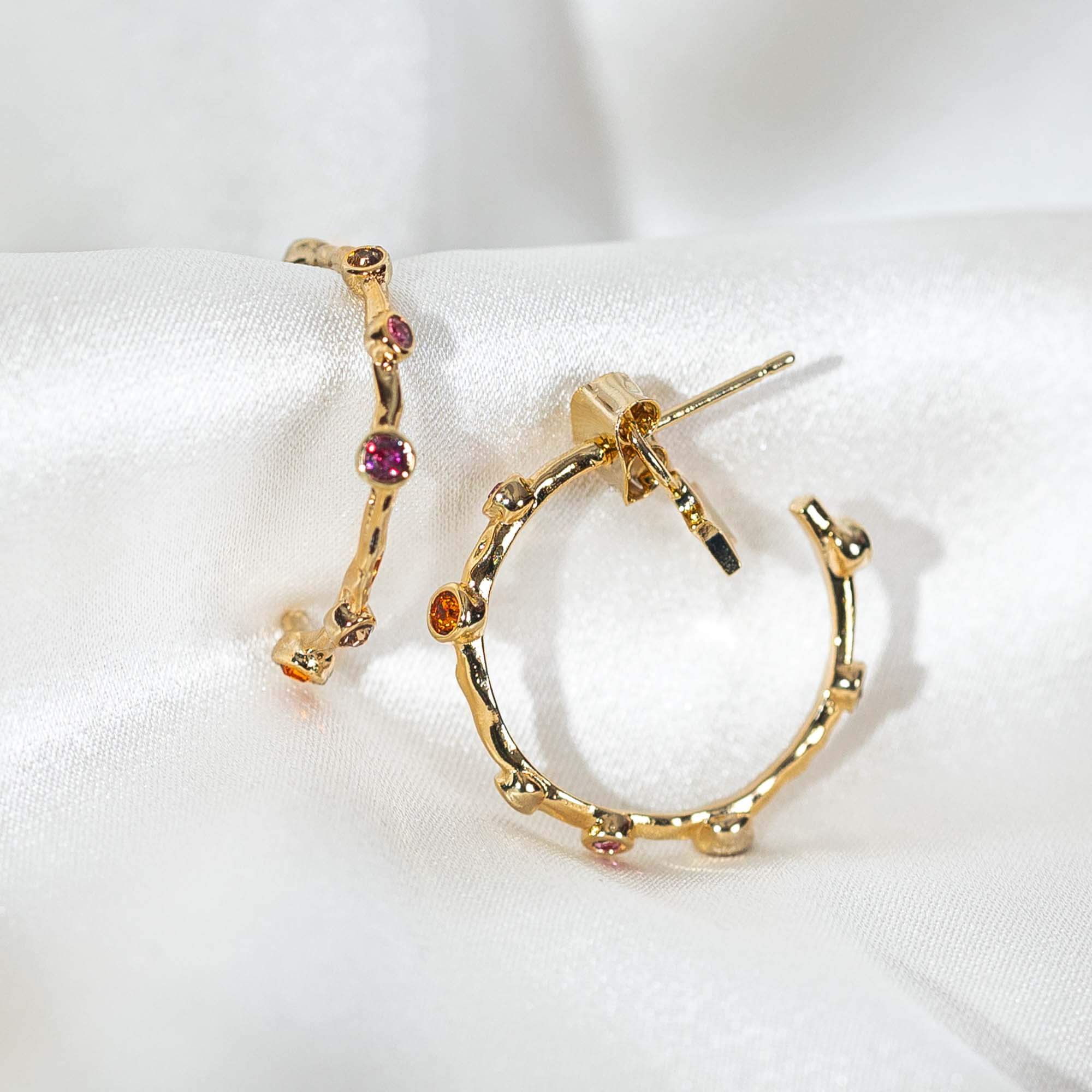 Petite Gaya hoops earrings - Malawi