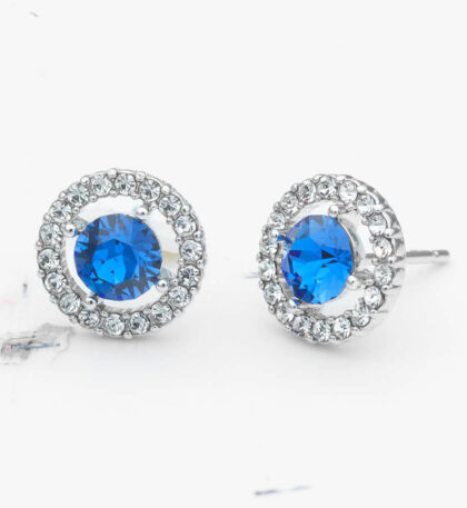 Miss Miranda earrings - Sapphire (Silver) 1000x1000