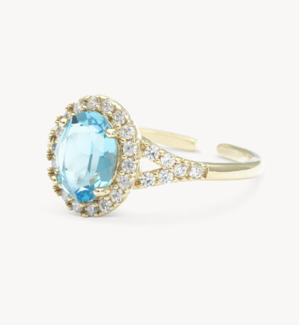 Luna ring - Aquamarine